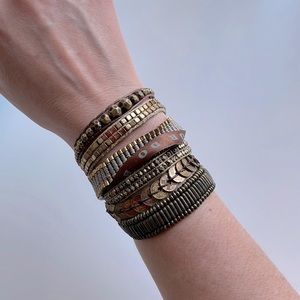 Hipanema magnetic bracelet gold/bronze tone